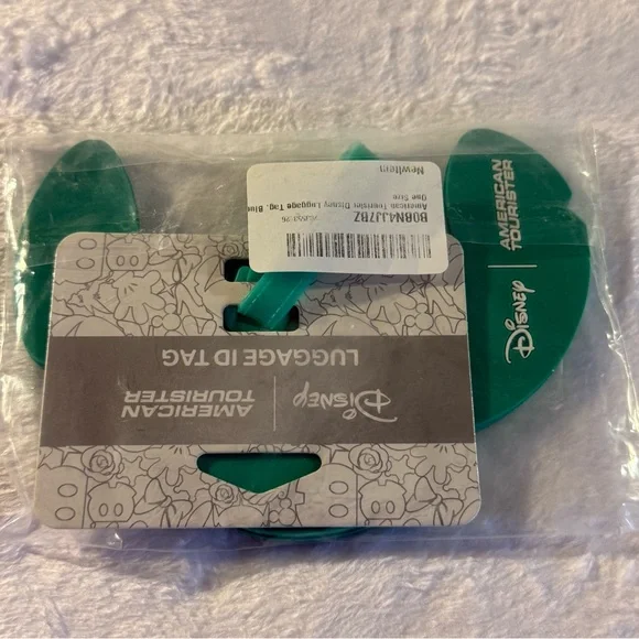 American Tourister Disney Luggage ID Tag - Blue and Brown - Picture 8 of 8